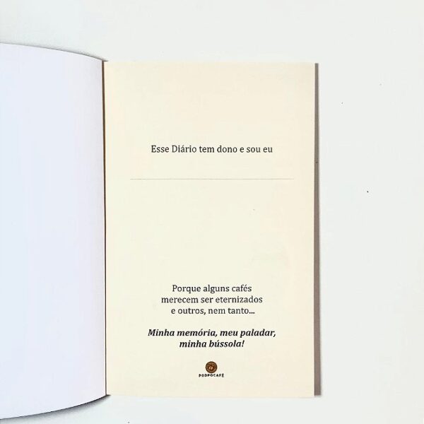 O Diário do Coffee Lover - Notas de Café - Livro PODPOCAFE - Imagem 3