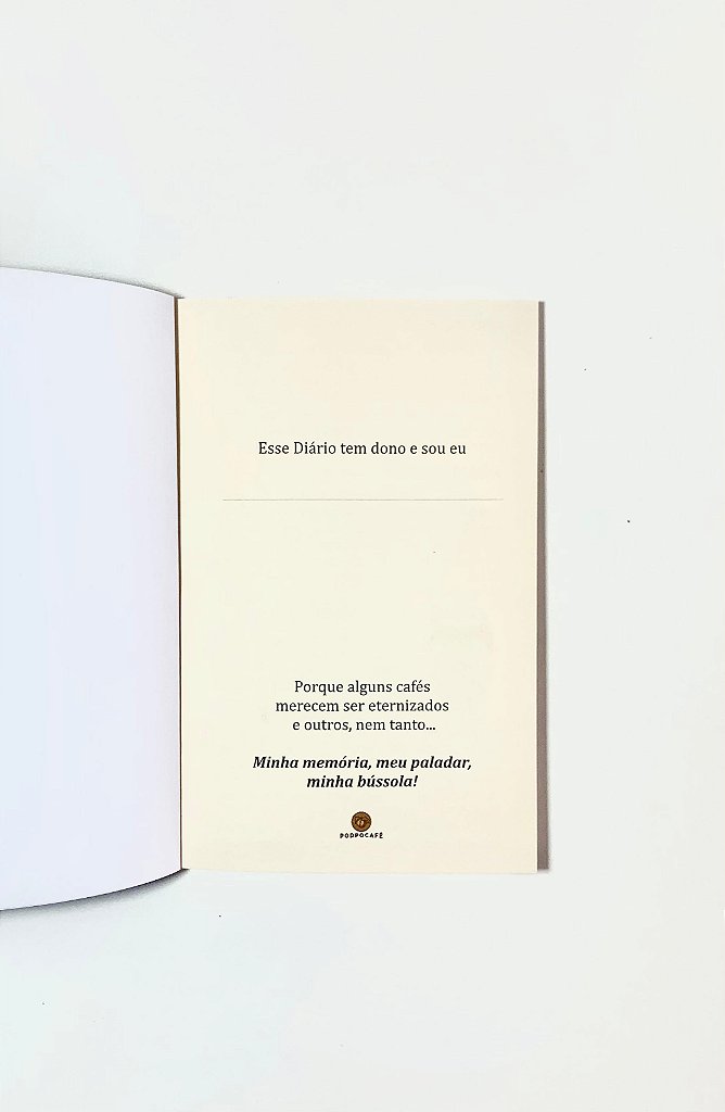 O Diário do Coffee Lover - Notas de Café - Livro PODPOCAFE